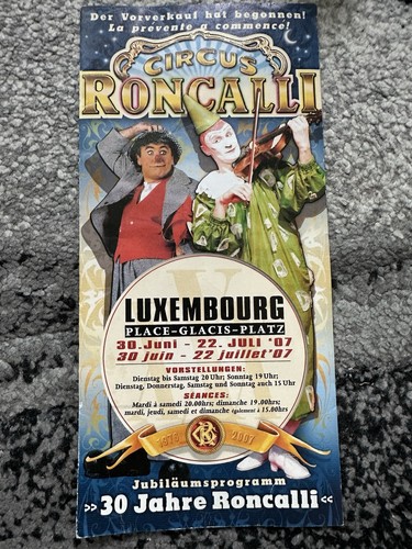 Flyer cirque roncalli - cirque,