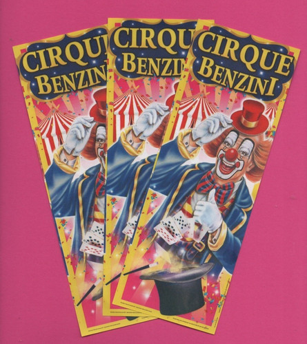 Cirque benzini lot flyers - lot, 3