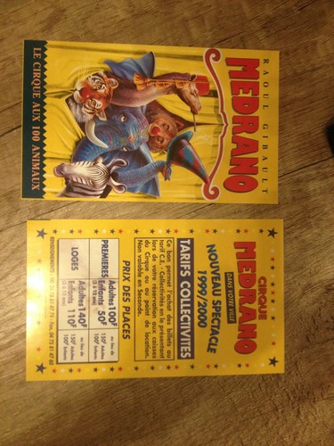 Flyer ancien rare cirque - rare,